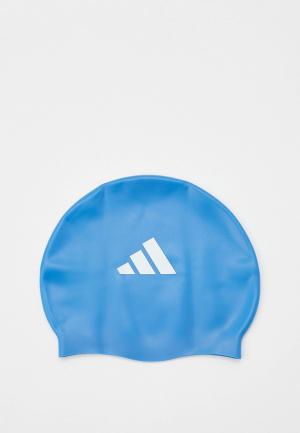Шапочка для плавания adidas. Цвет: синий