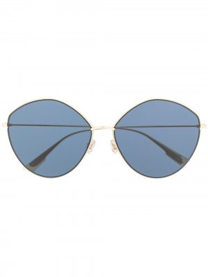 Солнцезащитные очки в круглой оправе Dior Eyewear. Цвет: золотистый