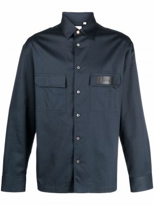Куртка-рубашка на пуговицах PAUL SMITH. Цвет: синий