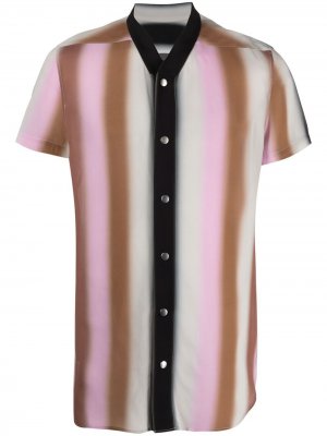 Рубашка с короткими рукавами и абстрактным принтом Rick Owens. Цвет: розовый