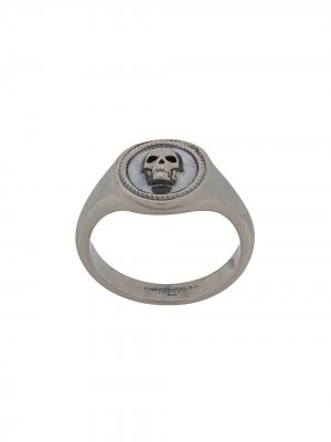 Перстень Atticus с декором в виде черепа Northskull. Цвет: серебристый