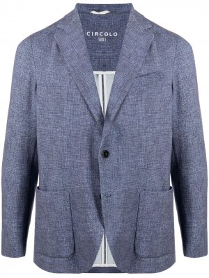 Однобортный пиджак Circolo 1901. Цвет: синий