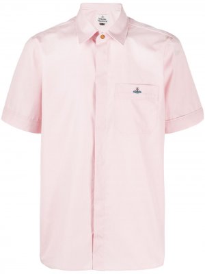 Рубашка с короткими рукавами и логотипом Vivienne Westwood. Цвет: розовый