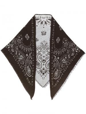 Жаккардовый платок Fefè. Цвет: коричневый