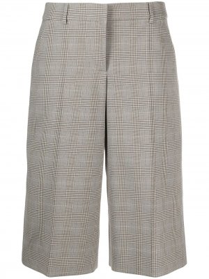 Укороченные брюки в клетку Boutique Moschino. Цвет: серый