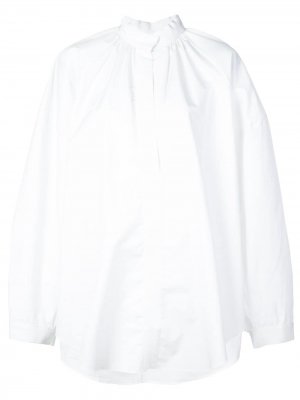 Поплиновая рубашка Maison Rabih Kayrouz. Цвет: белый