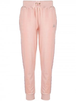 Фактурные спортивные брюки с логотипом Kappa. Цвет: розовый