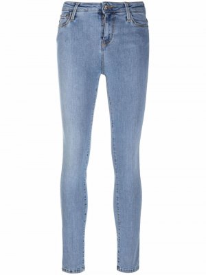 Укороченные джинсы скинни TWINSET. Цвет: синий