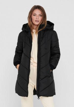 Куртка утепленная Jacqueline de Yong. Цвет: черный