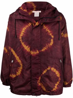 Куртка с капюшоном и графичным принтом Acne Studios. Цвет: фиолетовый