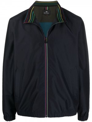 Куртка на молнии с высоким воротником PS Paul Smith. Цвет: синий