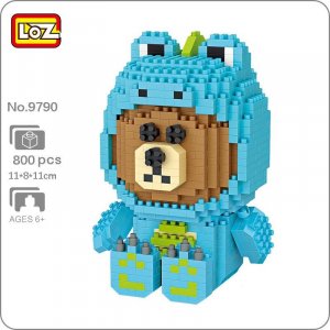 9790 мир животных динозавр медведь домашнее животное монстр 3D модель DIY мини алмазные блоки кирпичи строительные игрушки для детей подарок без коробки LOZ