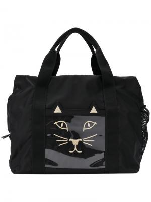 Спортивная сумка Cat Charlotte Olympia. Цвет: чёрный