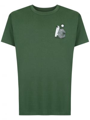 Beach print T-shirt Osklen. Цвет: зелёный