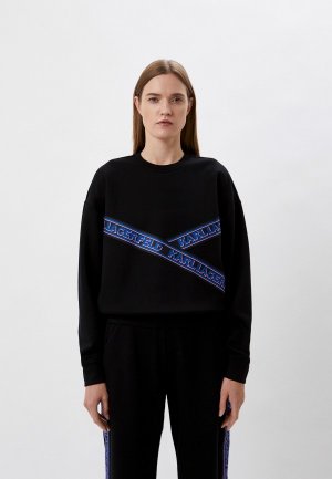 Свитшот Karl Lagerfeld. Цвет: черный