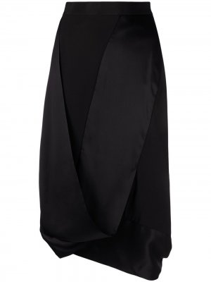 Драпированная юбка миди Vivienne Westwood. Цвет: черный