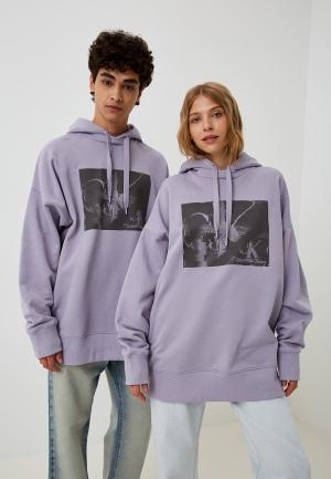 Худи Calvin Klein Jeans. Цвет: фиолетовый