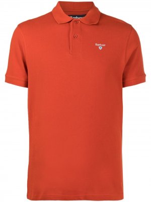 Рубашка поло с вышитым логотипом Barbour. Цвет: оранжевый