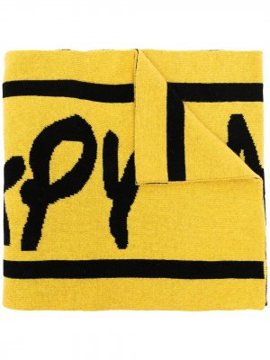 Объемный шарф с логотипом BAPY BY *A BATHING APE®. Цвет: желтый
