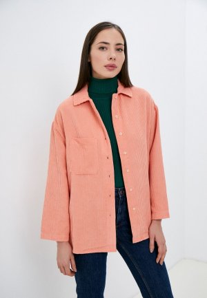 Рубашка United Colors of Benetton. Цвет: коралловый