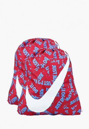 Мешок Nike. Цвет: бордовый