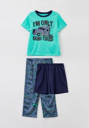 Футболка, шорты и брюки Carter’s. Цвет: разноцветный