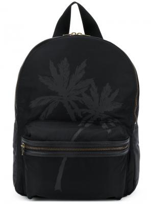 Рюкзак с пальмами Tomas Maier. Цвет: черный