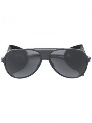 Солнцезащитные очки-авиаторы Saint Laurent Eyewear. Цвет: черный