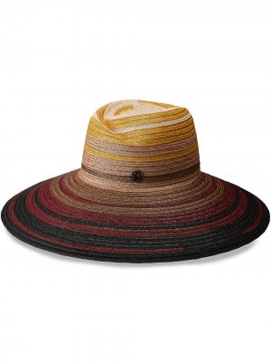Широкополая соломенная шляпа Virginie Maison Michel. Цвет: красный