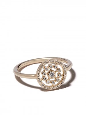 Золотое кольцо Icon Nova с бриллиантами Astley Clarke. Цвет: желтый