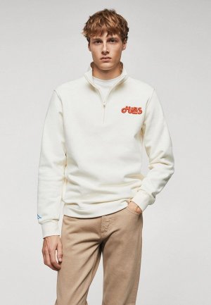 Олимпийка Mango Man. Цвет: белый