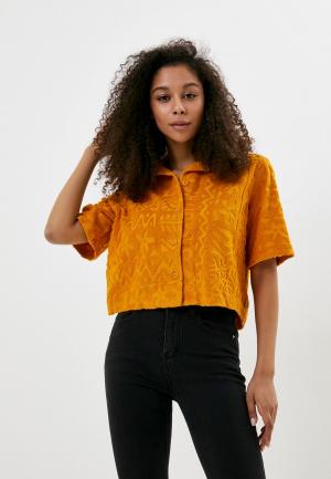 Рубашка Quiksilver. Цвет: оранжевый