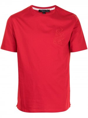 Рубашка с вышивкой Shanghai Tang. Цвет: красный