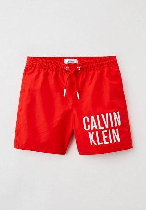 Шорты для плавания Calvin Klein. Цвет: красный