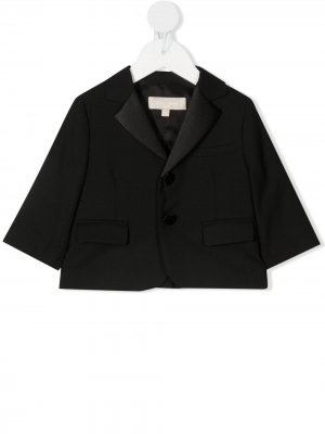 Однобортный блейзер ELIE SAAB JUNIOR. Цвет: черный