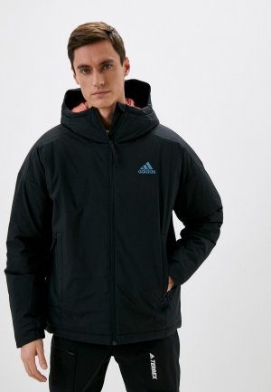 Куртка утепленная adidas. Цвет: черный