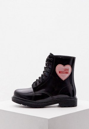 Резиновые ботинки Love Moschino. Цвет: черный