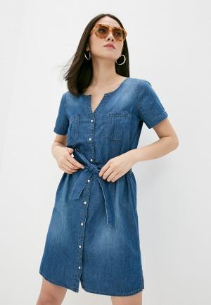 Платье джинсовое Jacqueline de Yong. Цвет: синий