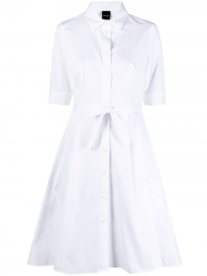 Платье-рубашка с завязками Aspesi. Цвет: белый