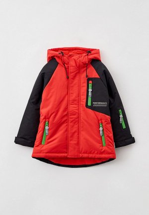 Куртка утепленная Button Blue. Цвет: красный