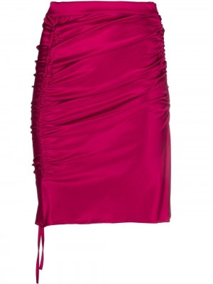 Присборенная юбка с кулиской Gcds. Цвет: розовый