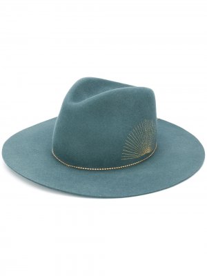 Шляпа Basile с цепочкой Van Palma. Цвет: зеленый