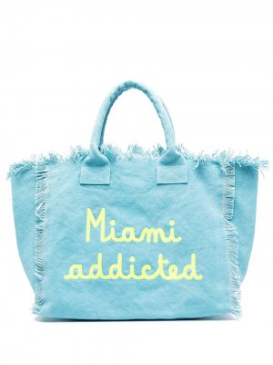 Пляжная сумка Miami Addicted Mc2 Saint Barth. Цвет: синий