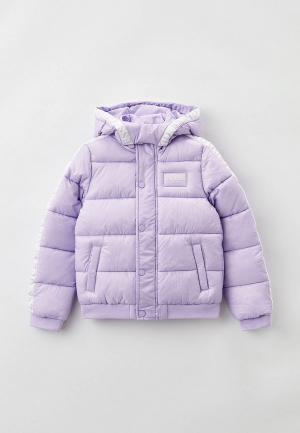 Куртка утепленная Guess. Цвет: фиолетовый