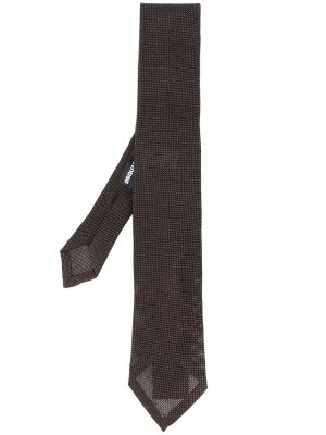 Фактурный галстук Dsquared2. Цвет: коричневый