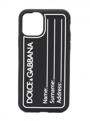 Чехол для iPhone 11 Pro с логотипом Dolce & Gabbana. Цвет: черный