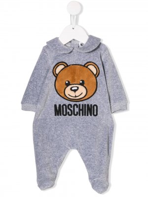 Пижама Teddy Bear Moschino Kids. Цвет: серый