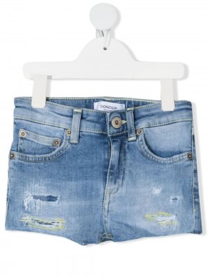 Джинсовые шорты с контрастной строчкой Dondup. Цвет: синий