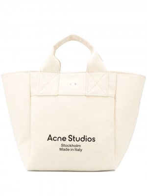 Большая сумка-тоут Acne Studios. Цвет: нейтральные цвета