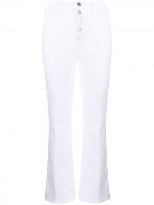 Укороченные расклешенные брюки J Brand. Цвет: белый